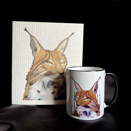 "Ilves" keramiikkamuki ja siivousliina