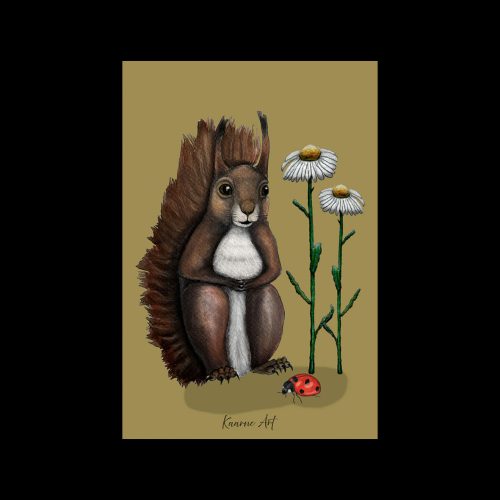 "Pienet metsäläiset" - taittokortti 10x15