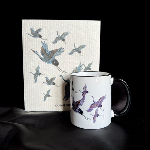 "Kurjet" keramiikkamuki ja siivousliina