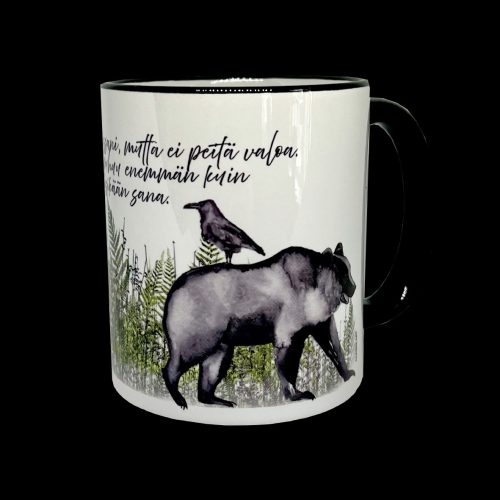 Keraaminen muki - "Korppi ja Karhu" (2,9dl)
