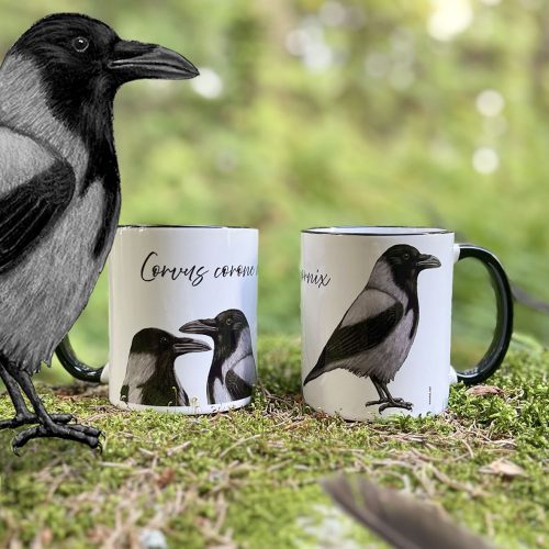 Keraaminen muki - "Corvus corone cornix" (2,9dl)
